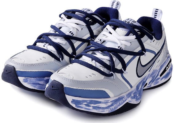 나이키 에어 모나크 4 커스텀 "화이트 네이비 문랜딩" 415445-102(Team77-月球之上) Lookbook 나이키 에어 모나크 4 커스텀 "화이트 네이비 문랜딩" 415445-102(Team77-月球之上)