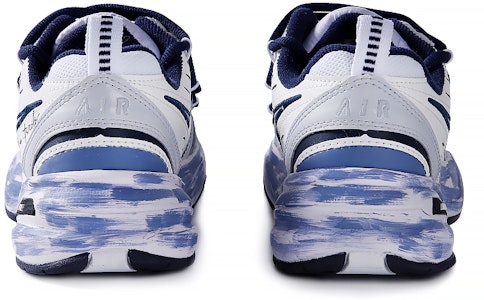 【定制球鞋】 Nike Air Monarch 4 白色海軍藍 月球之上 復古經典 耐磨 低筒 老爹鞋 男女同款 藍白 Shop 【定制球鞋】 Nike Air Monarch 4 白色海軍藍 月球之上 復古經典 耐磨 低筒 老爹鞋 男女同款 藍白