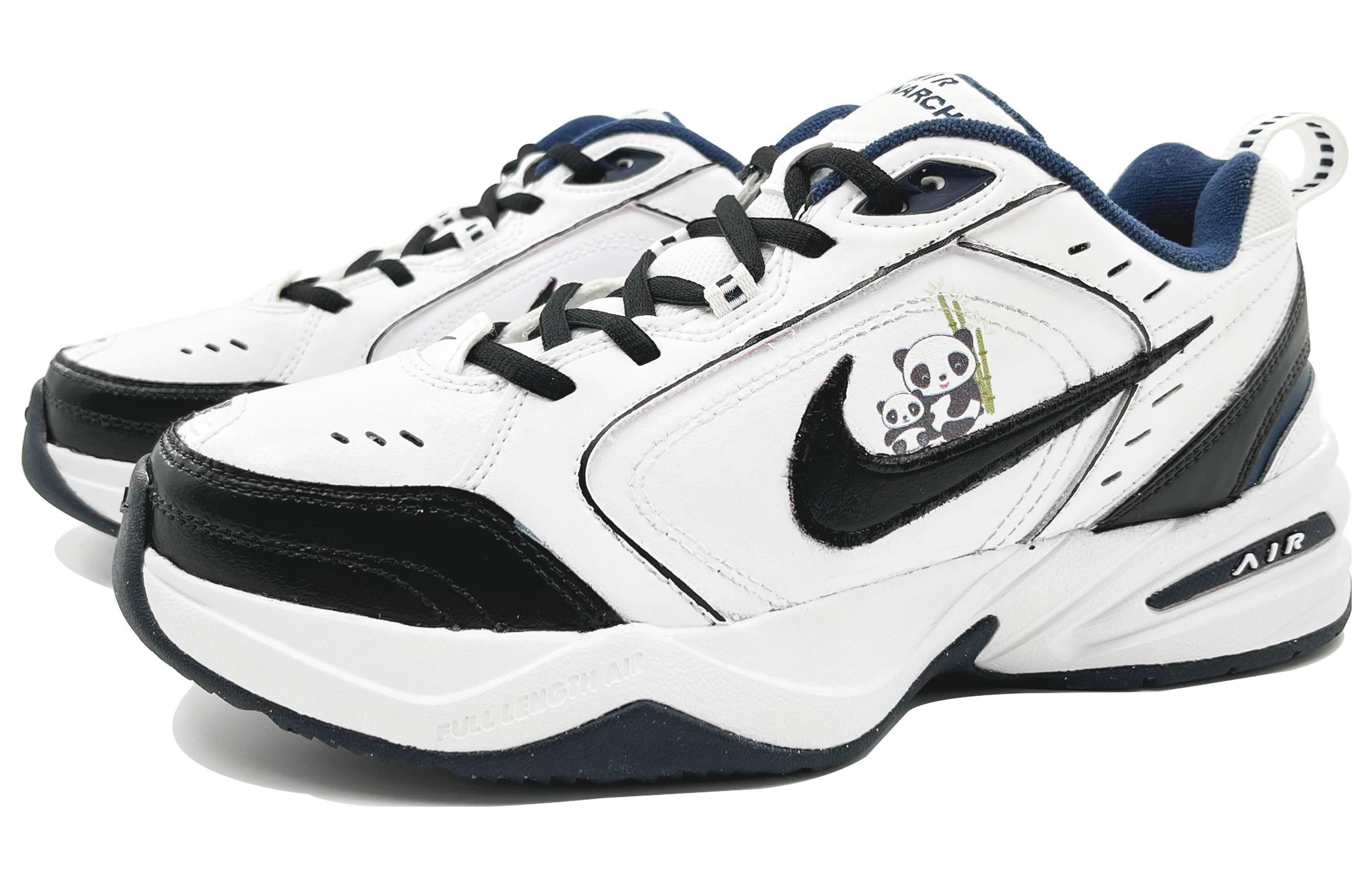 Shop [Kasut Custom] Nike Air Monarch 4 'Panda Putih Navy' 415445-102(Team113-熊猫乐园S-BOX)