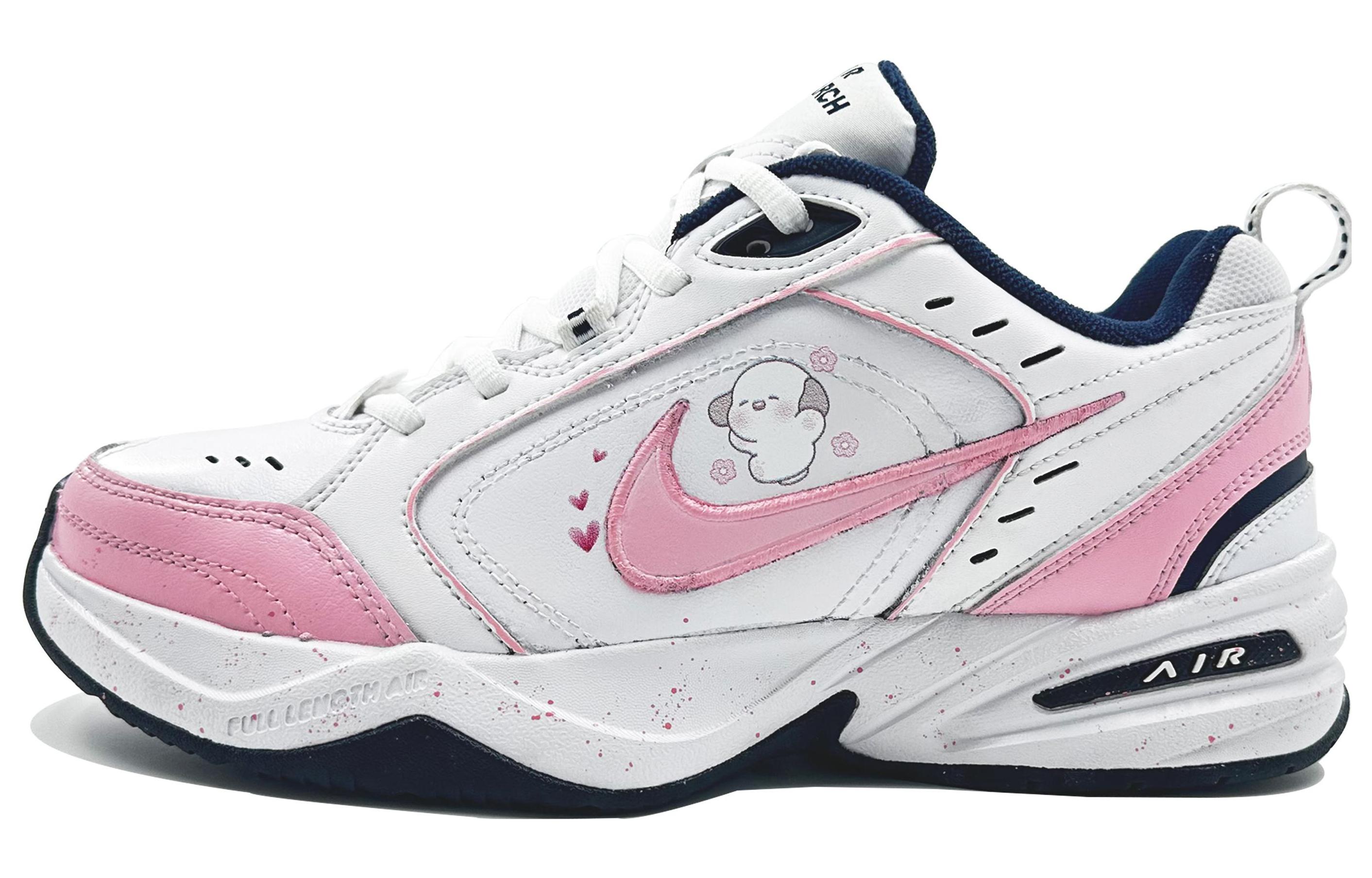 [Custom Shoes] Nike Air Monarch 4 'White Navy Pink' 圖 2