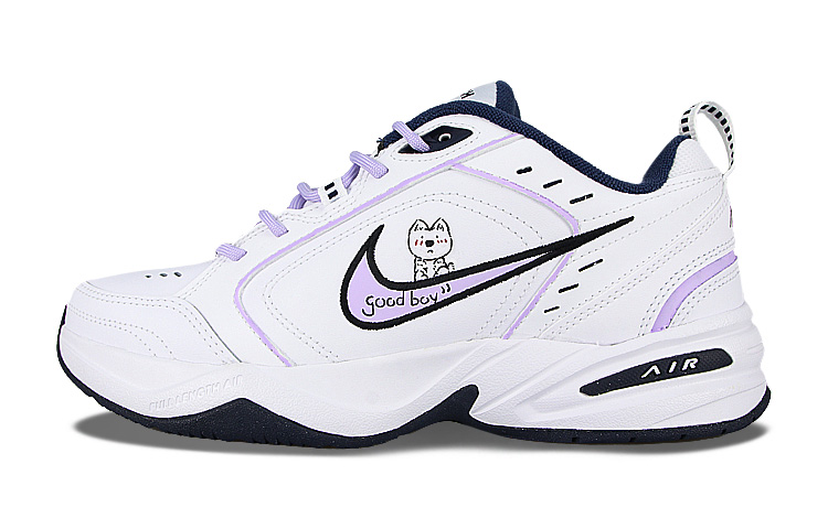 Buy [Custom Shoes] Nike Air Monarch 4 'White Navy Purple Pup'