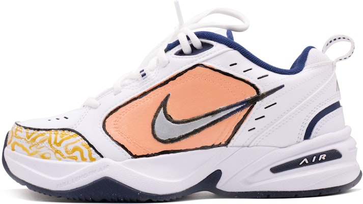 나이키 에어 모나크 4 '화이트 핑크 골드' 커스텀 415445-102(team72-金丝楠纹) Order 나이키 에어 모나크 4 '화이트 핑크 골드' 커스텀 415445-102(team72-金丝楠纹)