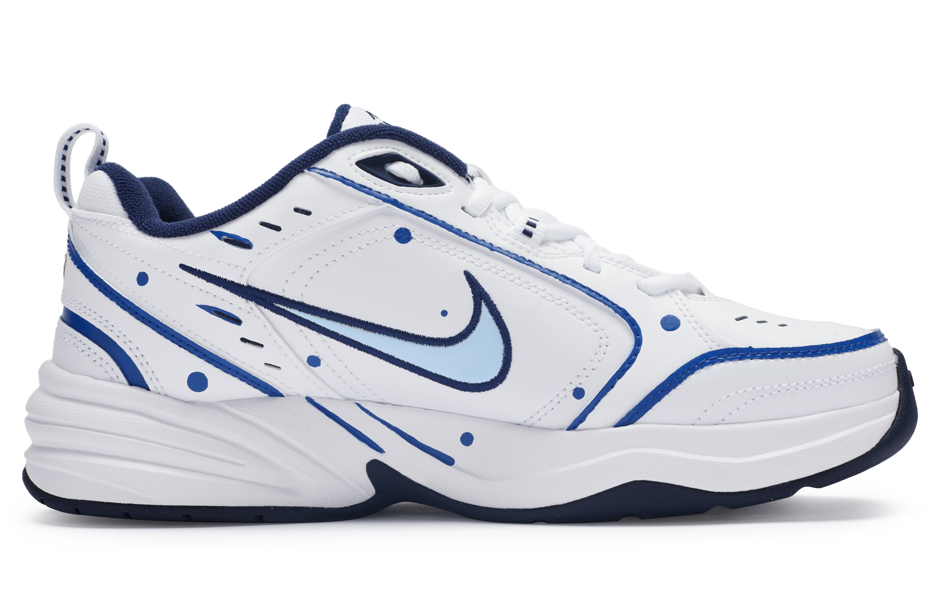 Order 【定制球鞋】 Nike Air Monarch 4 811製造 治癒系 雪墩墩 小清新 低幫 老爹鞋 男女同款 白藍
