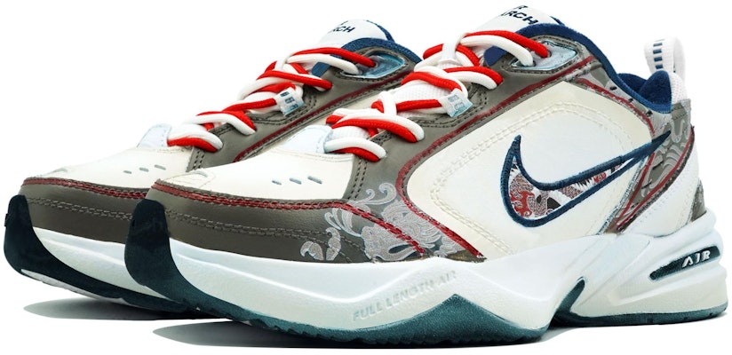 【訂製球鞋】 Nike Air Monarch 4 萬花弄 龍年限定 龍騰世紀 簡約 百搭 經典復古 防滑耐磨支撐增高 低筒 老爹鞋 男女同款 白棕 Shop 【訂製球鞋】 Nike Air Monarch 4 萬花弄 龍年限定 龍騰世紀 簡約 百搭 經典復古 防滑耐磨支撐增高 低筒 老爹鞋 男女同款 白棕