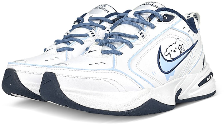 Zapatillas Nike Air Monarch 4 Low 'Blanco Azul' 'Bichon Frise' 415445-102(Team47-M4比耶小狗SBOX) Lookbook Zapatillas Nike Air Monarch 4 Low 'Blanco Azul' 'Bichon Frise' 415445-102(Team47-M4比耶小狗SBOX)