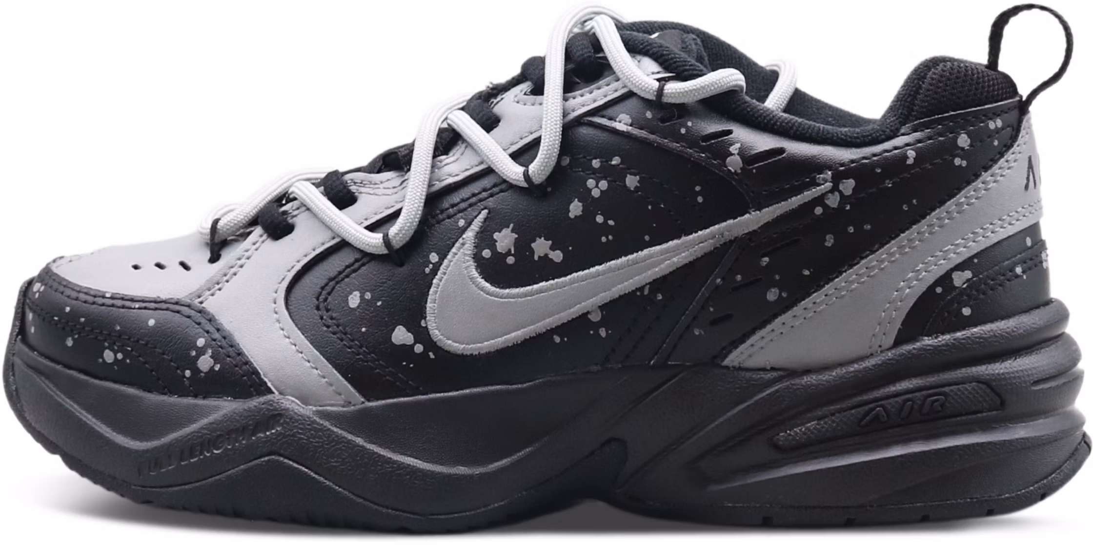 custom-shoes-nike-air-monarch-4-low-top-dad-shoe-coconut-grey-earl-splatter-deconstructed-ice-cream