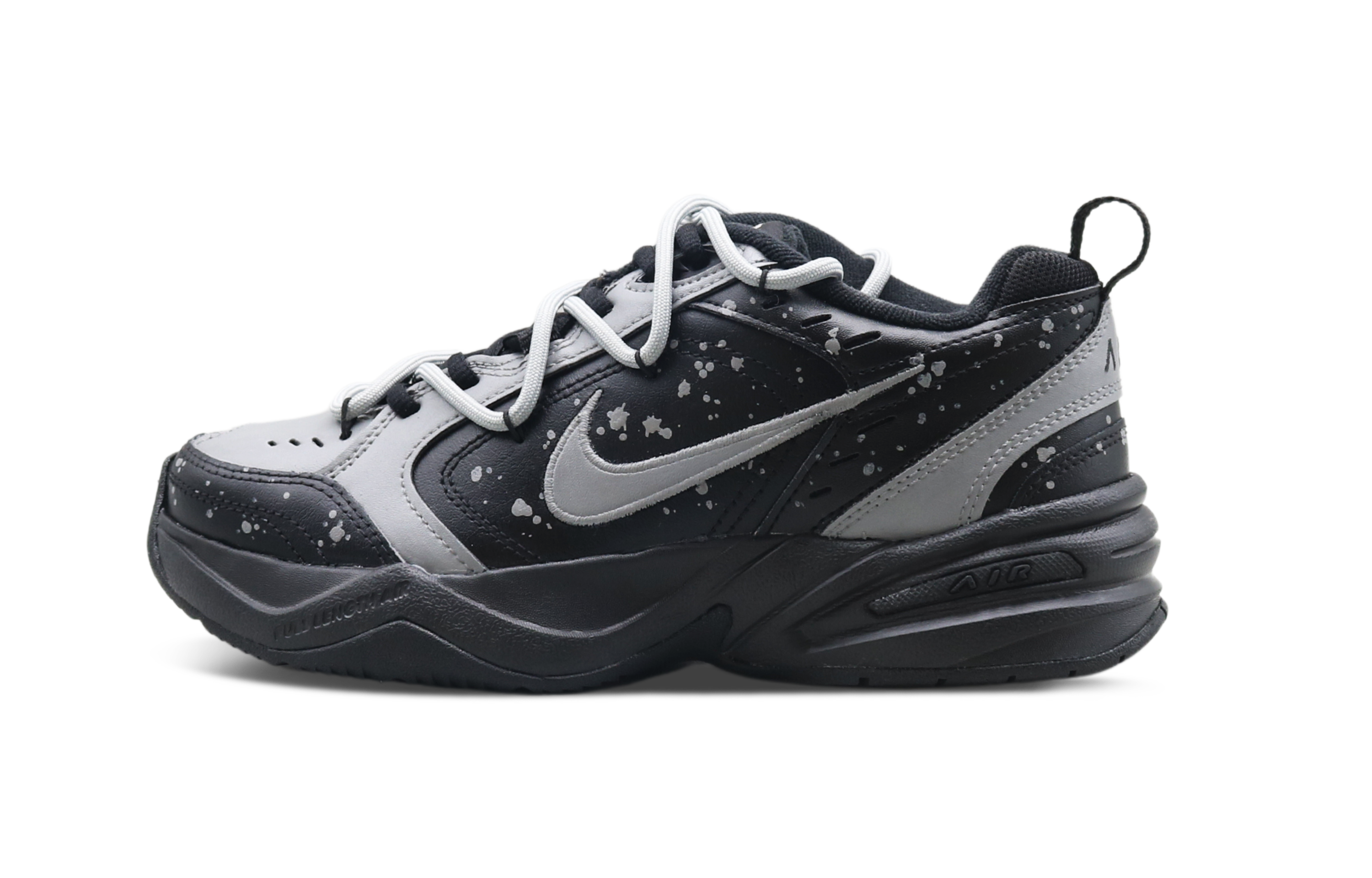 [Custom Shoes] Nike Air Monarch 4 Low Top Dad Shoe 'Coconut Grey Earl Splatter Deconstructed Ice Cream'