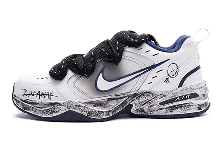 Buy [Sepatu Custom] Nike Air Monarch IV 'Hitam Putih Escape Bubble Jellyfish' 415445-102(Team15-一起逃离)