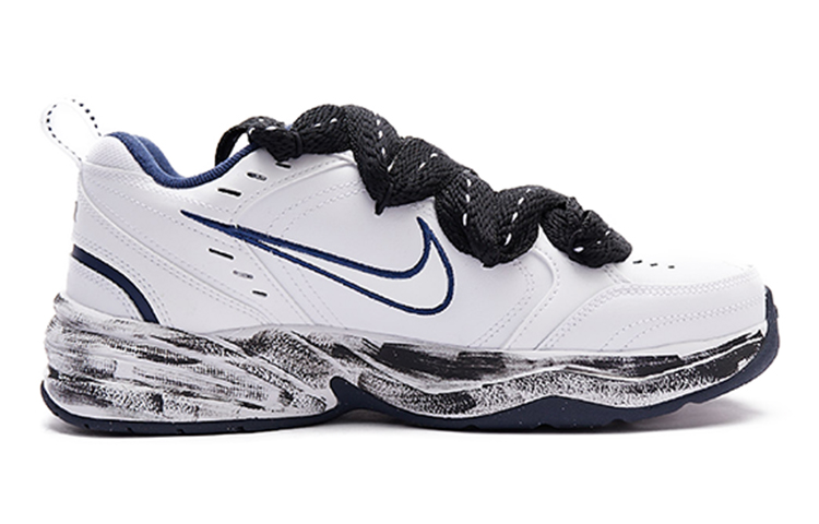 Order [Sepatu Custom] Nike Air Monarch IV 'Hitam Putih Escape Bubble Jellyfish' 415445-102(Team15-一起逃离)