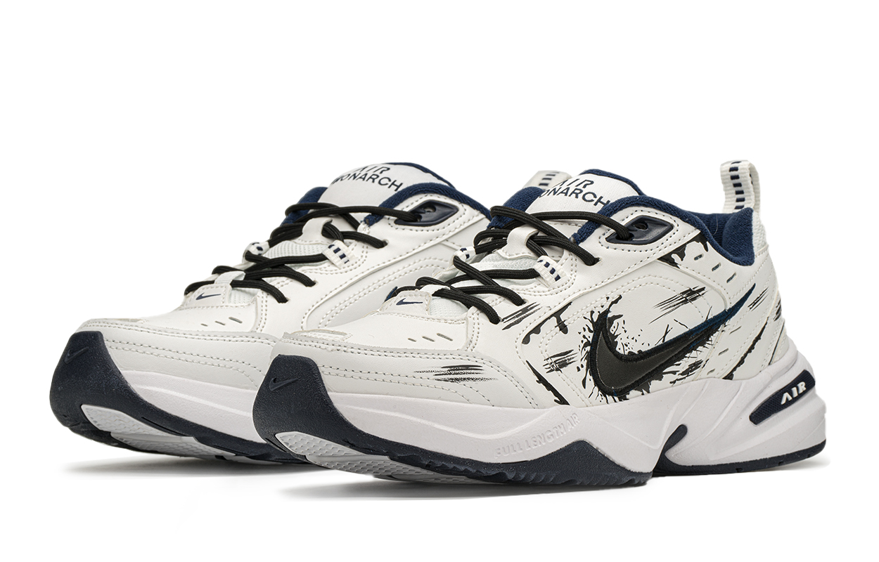 Shop ナイキ エア モナーク IV 'ブラック ホワイト スプラッシュ' [カスタムシューズ] 415445-102(TeamA-异形S-BOX)