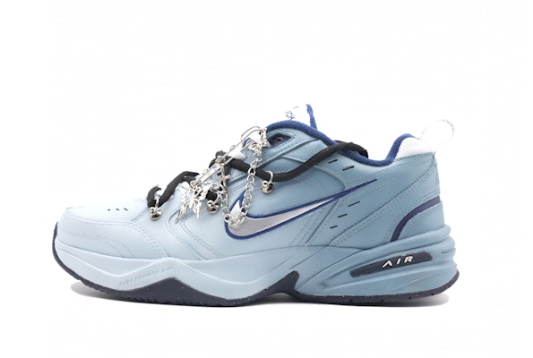 【訂製球鞋】 Nike Air Monarch 4 藍色龍潭 特殊禮盒 漸變 街頭 解構式 簡約休閒運動 減震防滑增高 低筒 爸爸鞋 男女同款 黑白藍 Order 【訂製球鞋】 Nike Air Monarch 4 藍色龍潭 特殊禮盒 漸變 街頭 解構式 簡約休閒運動 減震防滑增高 低筒 爸爸鞋 男女同款 黑白藍