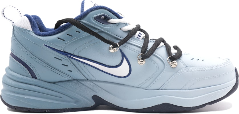【訂製球鞋】 Nike Air Monarch 4 藍色龍潭 特殊禮盒 漸變 街頭 解構式 簡約休閒運動 減震防滑增高 低筒 爸爸鞋 男女同款 黑白藍 Lookbook 【訂製球鞋】 Nike Air Monarch 4 藍色龍潭 特殊禮盒 漸變 街頭 解構式 簡約休閒運動 減震防滑增高 低筒 爸爸鞋 男女同款 黑白藍