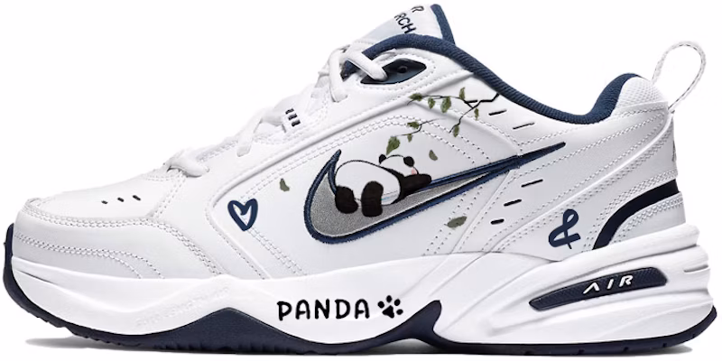 【定製球鞋】Nike Air Monarch 4 清新夏日 飛舞綠葉 懶洋洋大熊貓 趴趴熊貓 皮革 減震防滑耐磨支撐 低筒 老爹鞋 男女同款 藍白 Buy 【定製球鞋】Nike Air Monarch 4 清新夏日 飛舞綠葉 懶洋洋大熊貓 趴趴熊貓 皮革 減震防滑耐磨支撐 低筒 老爹鞋 男女同款 藍白