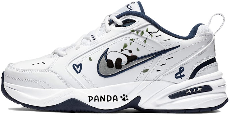 【定製球鞋】Nike Air Monarch 4 清新夏日 飛舞綠葉 懶洋洋大熊貓 趴趴熊貓 皮革 減震防滑耐磨支撐 低筒 老爹鞋 男女同款 藍白 Order 【定製球鞋】Nike Air Monarch 4 清新夏日 飛舞綠葉 懶洋洋大熊貓 趴趴熊貓 皮革 減震防滑耐磨支撐 低筒 老爹鞋 男女同款 藍白