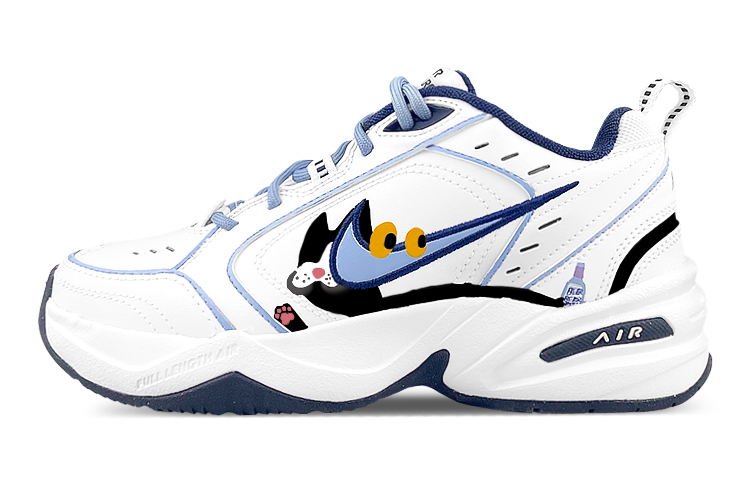 [Custom Shoes] Nike Air Monarch IV 'Blue White Drunk Cat' 圖 2