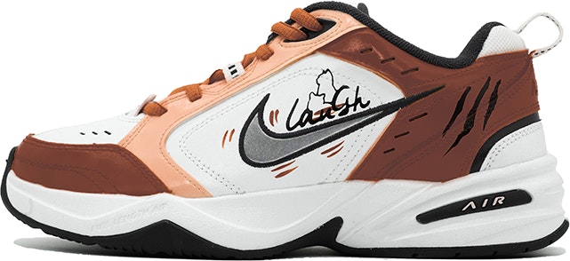 custom-shoes-nike-air-monarch-iv-brown-white-navy-cat-claw