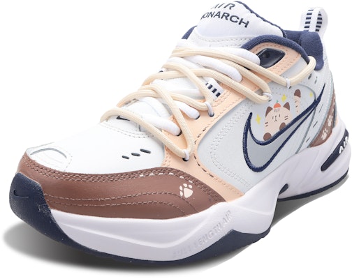 【訂製球鞋】 Nike Air Monarch 4 合成皮革 聖誕 躲貓貓 貓咪塗鴉卡通萌趣搭配舒適流行 防滑耐磨 低筒 老爹鞋 男女同款 白棕色 Shop 【訂製球鞋】 Nike Air Monarch 4 合成皮革 聖誕 躲貓貓 貓咪塗鴉卡通萌趣搭配舒適流行 防滑耐磨 低筒 老爹鞋 男女同款 白棕色