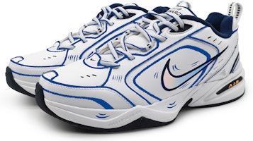 【カスタムシューズ】ナイキ エア モナーク IV 'コバルトブルースケッチ' 415445-102(Team16-男女款线条二次元蓝QD) Lookbook 【カスタムシューズ】ナイキ エア モナーク IV 'コバルトブルースケッチ' 415445-102(Team16-男女款线条二次元蓝QD)