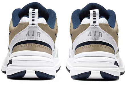 【定製球鞋】Nike Air Monarch 4 White Navy 小愛心 改色定製 增高 復古 低幫 老爹鞋 男女同款 棕白 Shop 【定製球鞋】Nike Air Monarch 4 White Navy 小愛心 改色定製 增高 復古 低幫 老爹鞋 男女同款 棕白