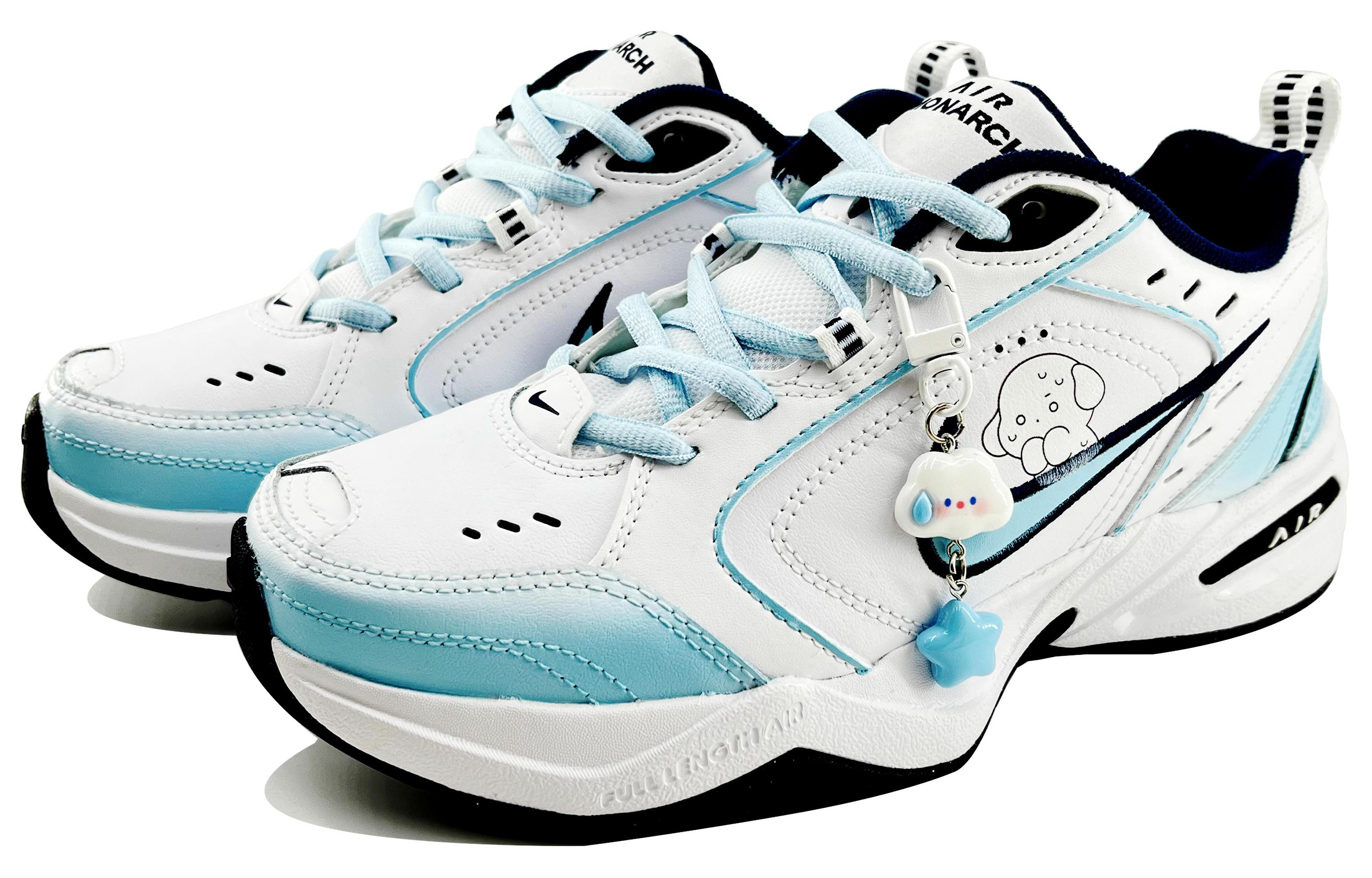 Lookbook [定制鞋] 耐克 Air Monarch IV '恐犬蓝白' 415445-102（Team168-害怕小狗）