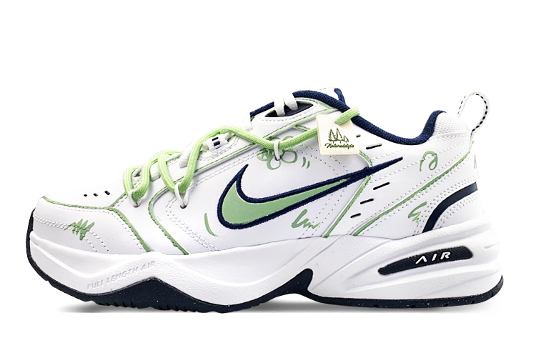 Order [Kasut Custom] Nike Air Monarch IV 'Hutan Hijau dan Bunga' 415445-102(Team179-绿森与花)