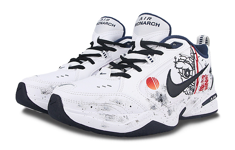 Lookbook [カスタムシューズ] ナイキ エアモナーク IV『インクウォッシュ』 415445-102(Team58-万事如意)