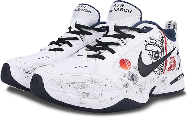 【訂製球鞋】 Nike Air Monarch 4 國風 萬事如意 水墨 復古經典 低筒 老爹鞋 男女同款 黑白 Lookbook 【訂製球鞋】 Nike Air Monarch 4 國風 萬事如意 水墨 復古經典 低筒 老爹鞋 男女同款 黑白