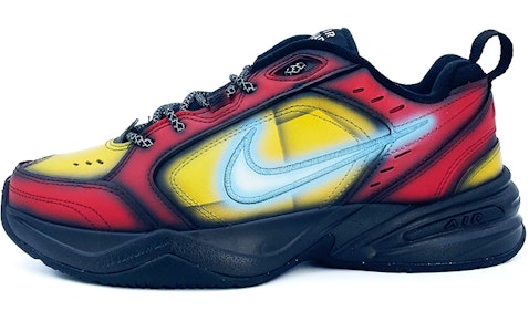 【客製球鞋】Nike Air Monarch 4 鋼鐵人裝甲風 耐磨 低筒 老爸鞋 男款 黑紅 Buy 【客製球鞋】Nike Air Monarch 4 鋼鐵人裝甲風 耐磨 低筒 老爸鞋 男款 黑紅