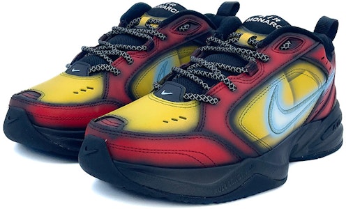 【客製球鞋】Nike Air Monarch 4 鋼鐵人裝甲風 耐磨 低筒 老爸鞋 男款 黑紅 Lookbook 【客製球鞋】Nike Air Monarch 4 鋼鐵人裝甲風 耐磨 低筒 老爸鞋 男款 黑紅