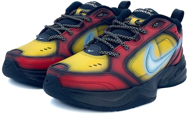 Zapatillas Nike Air Monarch IV 'Armadura Negra Roja' Personalizadas 415445-001(Team91-黑红机甲拼接风A007) Lookbook Zapatillas Nike Air Monarch IV 'Armadura Negra Roja' Personalizadas 415445-001(Team91-黑红机甲拼接风A007)
