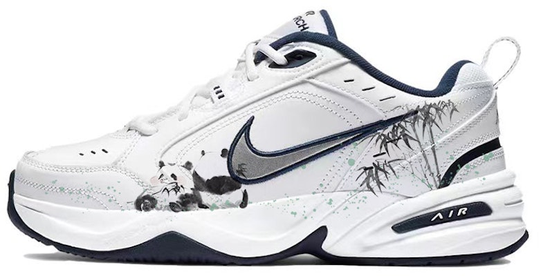 【訂製球鞋】Nike Air Monarch 4 PU織物皮革 吃竹熊貓 休閒款大熊貓 懶洋洋大熊貓 防滑抗磨 低筒 爸爸鞋 男女款 藍白 Buy 【訂製球鞋】Nike Air Monarch 4 PU織物皮革 吃竹熊貓 休閒款大熊貓 懶洋洋大熊貓 防滑抗磨 低筒 爸爸鞋 男女款 藍白