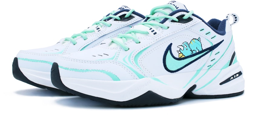 【訂製球鞋】Nike Air Monarch 4 三角精靈QQ龍 塗鴉手繪 簡約 復古舒適 皮革 輕質 編織 防滑耐磨 低筒 老爹鞋 男女款 薄荷綠 Shop 【訂製球鞋】Nike Air Monarch 4 三角精靈QQ龍 塗鴉手繪 簡約 復古舒適 皮革 輕質 編織 防滑耐磨 低筒 老爹鞋 男女款 薄荷綠