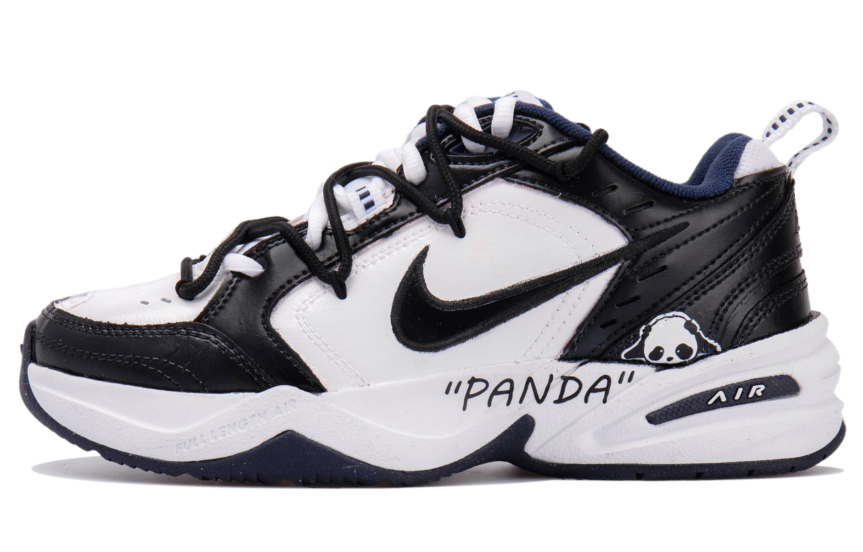 Order [Zapatillas Personalizadas] Nike Air Monarch IV 'Panda' 415445-102(Team拾玖-黑白熊猫S-BOX)
