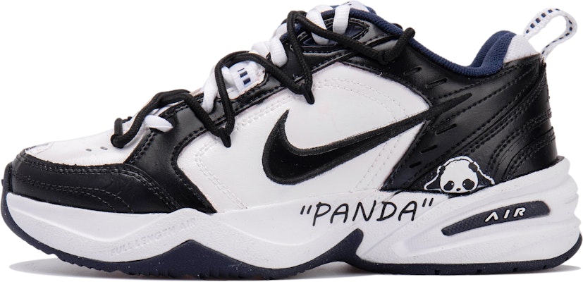 【定製球鞋】 Nike Air Monarch 4 織物皮革 OKHR 黑白熊貓 panda 黑白解構風 520 減震耐磨支撐 低筒 老爸鞋 男女同款 黑白 Order 【定製球鞋】 Nike Air Monarch 4 織物皮革 OKHR 黑白熊貓 panda 黑白解構風 520 減震耐磨支撐 低筒 老爸鞋 男女同款 黑白