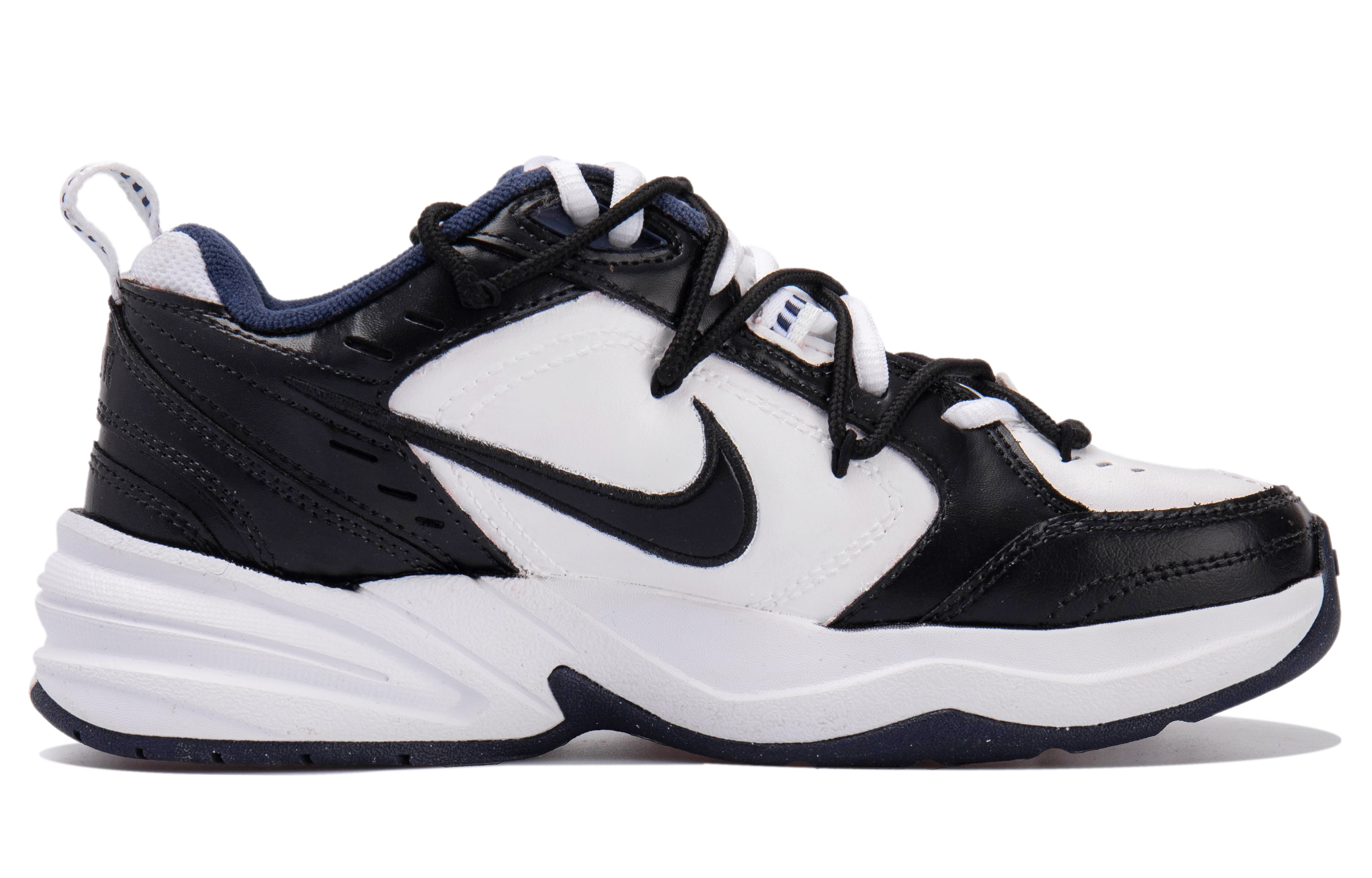 Lookbook [Zapatillas Personalizadas] Nike Air Monarch IV 'Panda' 415445-102(Team拾玖-黑白熊猫S-BOX)