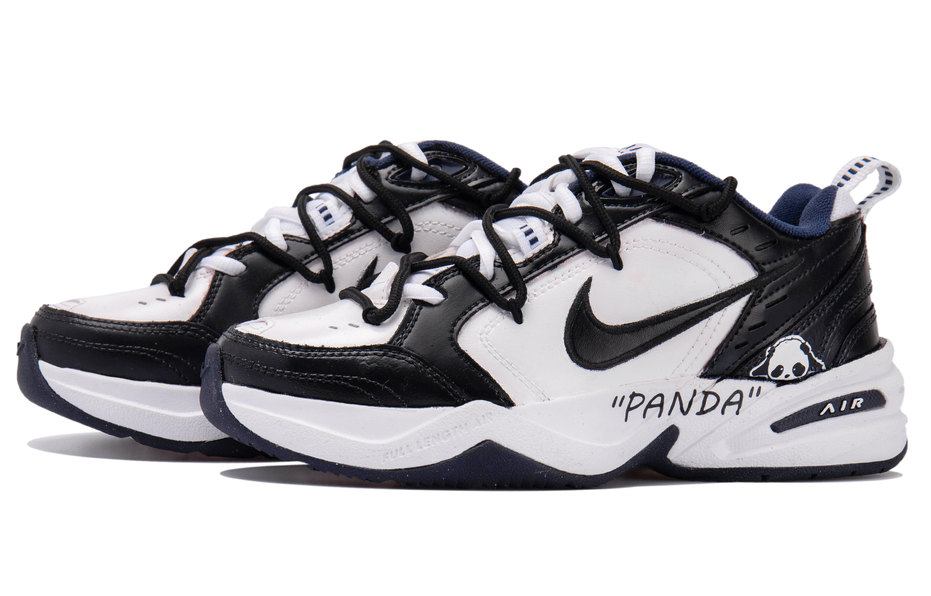 Shop [Zapatillas Personalizadas] Nike Air Monarch IV 'Panda' 415445-102(Team拾玖-黑白熊猫S-BOX)