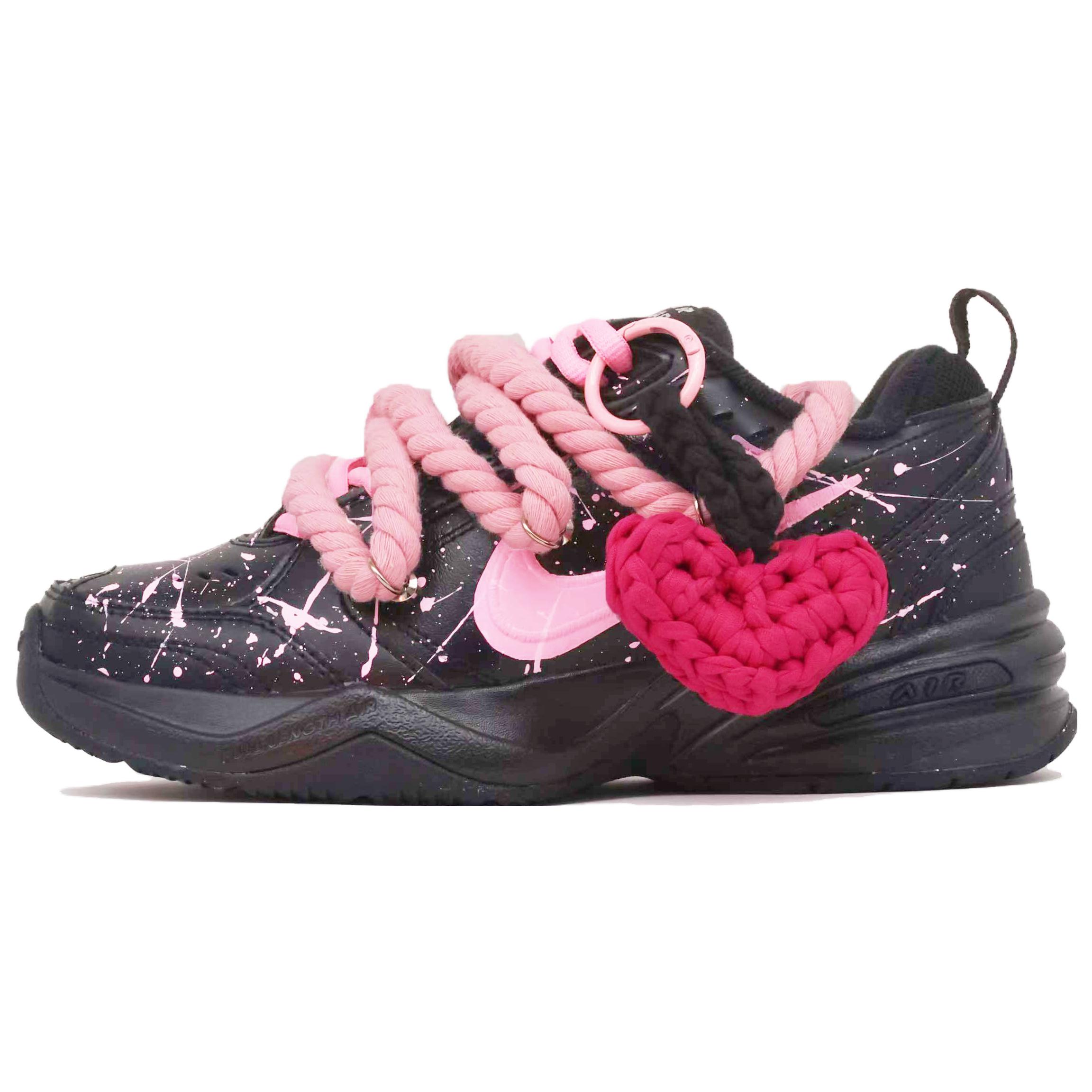 [Custom Shoes] Nike Air Monarch IV 'Pink Splatter'
