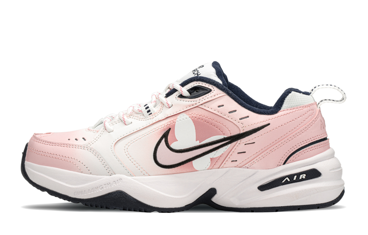 [Custom Shoes] Nike Air Monarch IV 'Pink White Butterfly' 圖 2