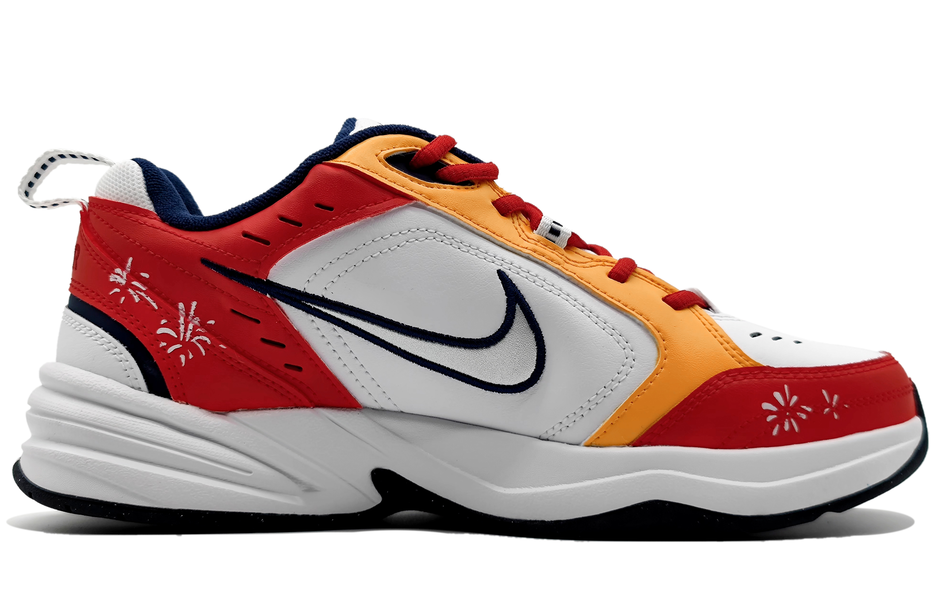 [Custom Shoes] Nike Air Monarch IV 'Racer Red Fireworks' 圖 2