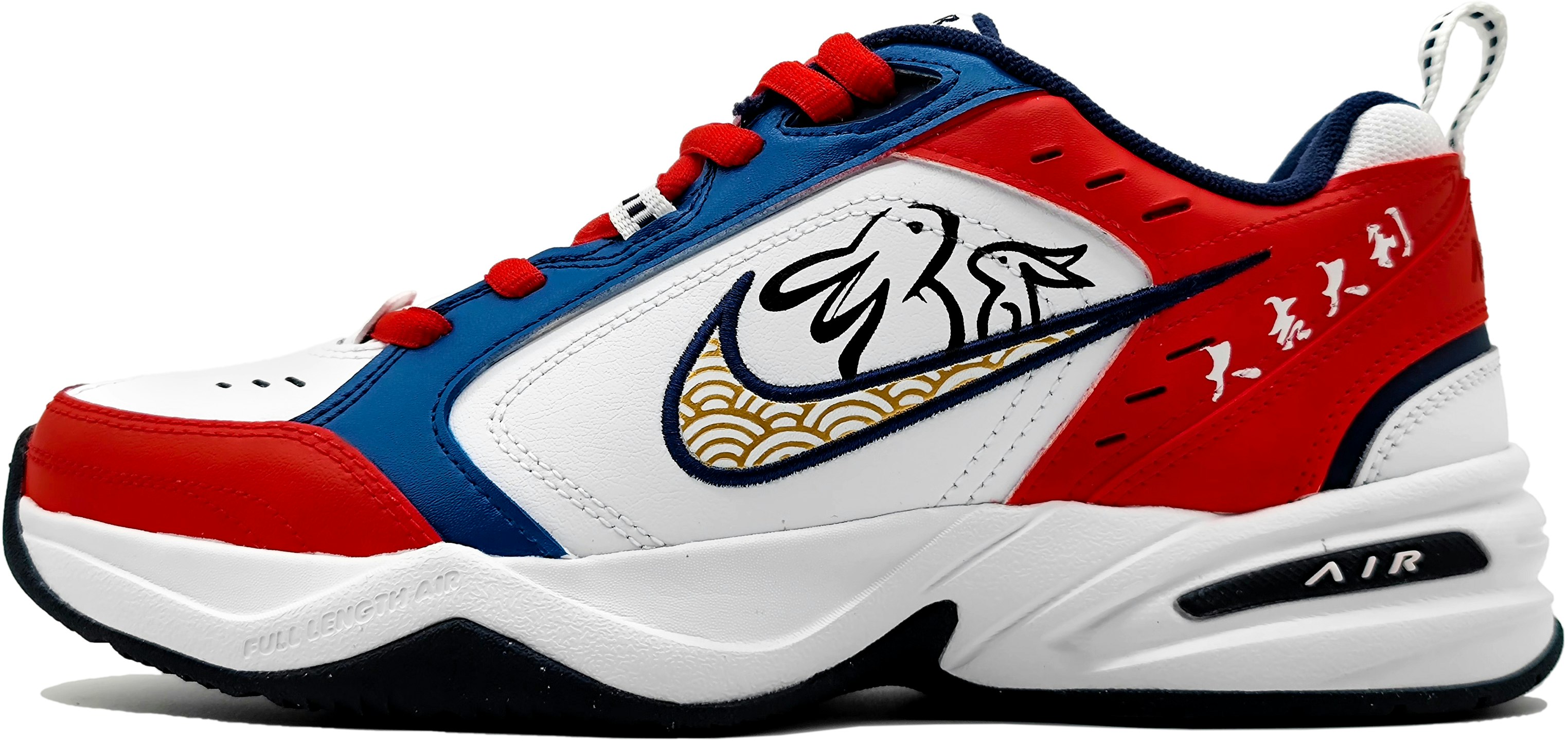 custom-shoes-nike-air-monarch-iv-racing-red-bunny-graffiti