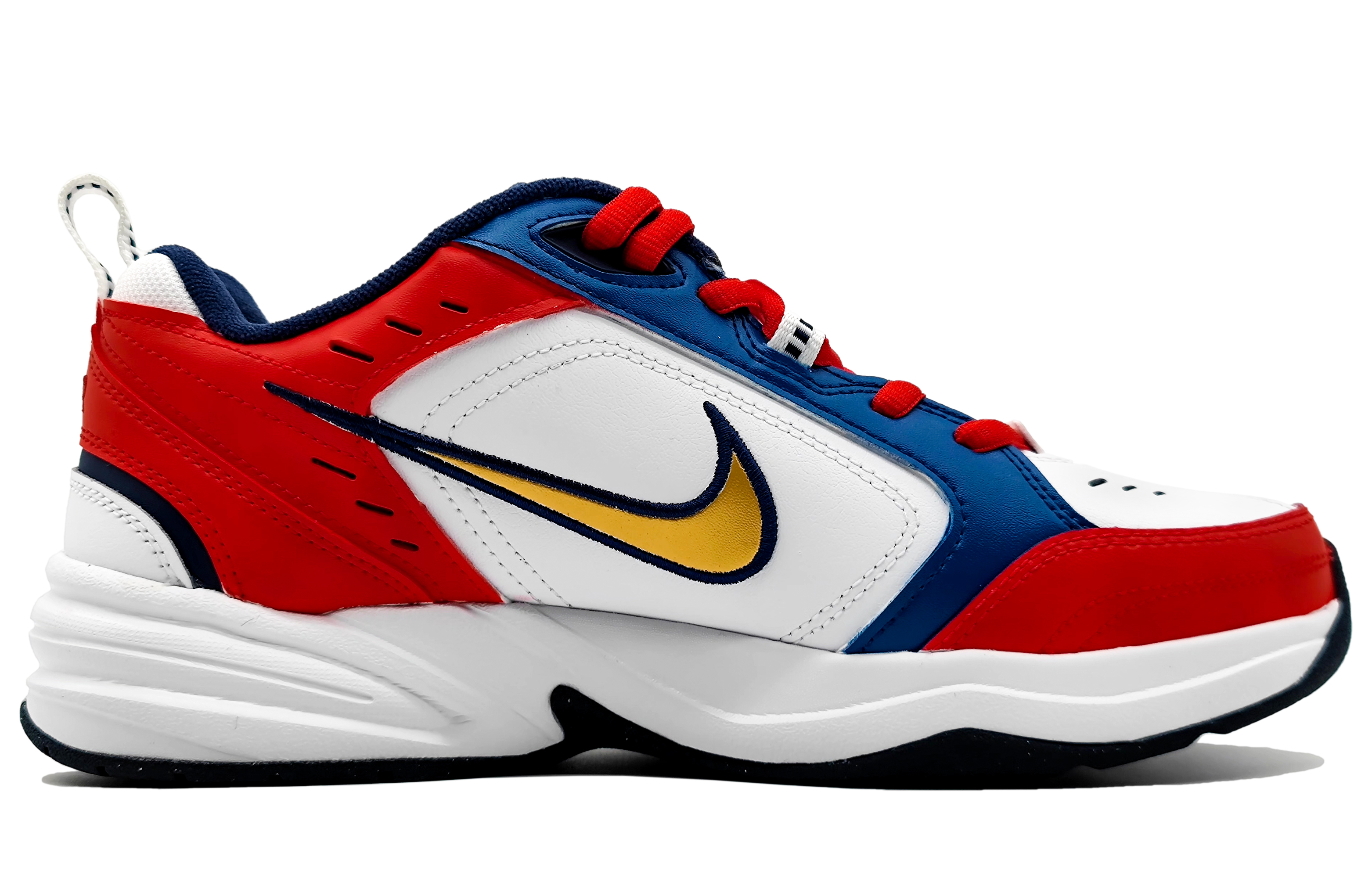 Order [Kasut Rekaan] Nike Air Monarch IV 'Racing Red Bunny Graffiti' 415445-102(Team16-男女款大吉大利红蓝QD)