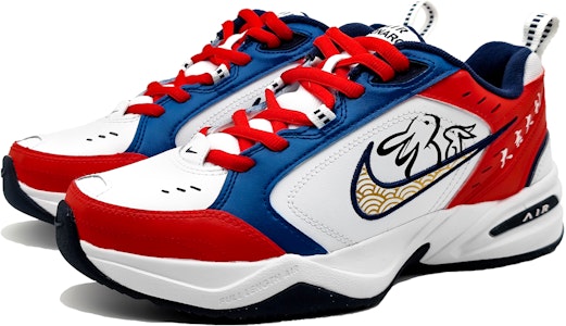 ナイキ エア モナーク IV "赤兎グラフィティ" 415445-102(Team16-男女款大吉大利红蓝QD) Lookbook ナイキ エア モナーク IV "赤兎グラフィティ" 415445-102(Team16-男女款大吉大利红蓝QD)