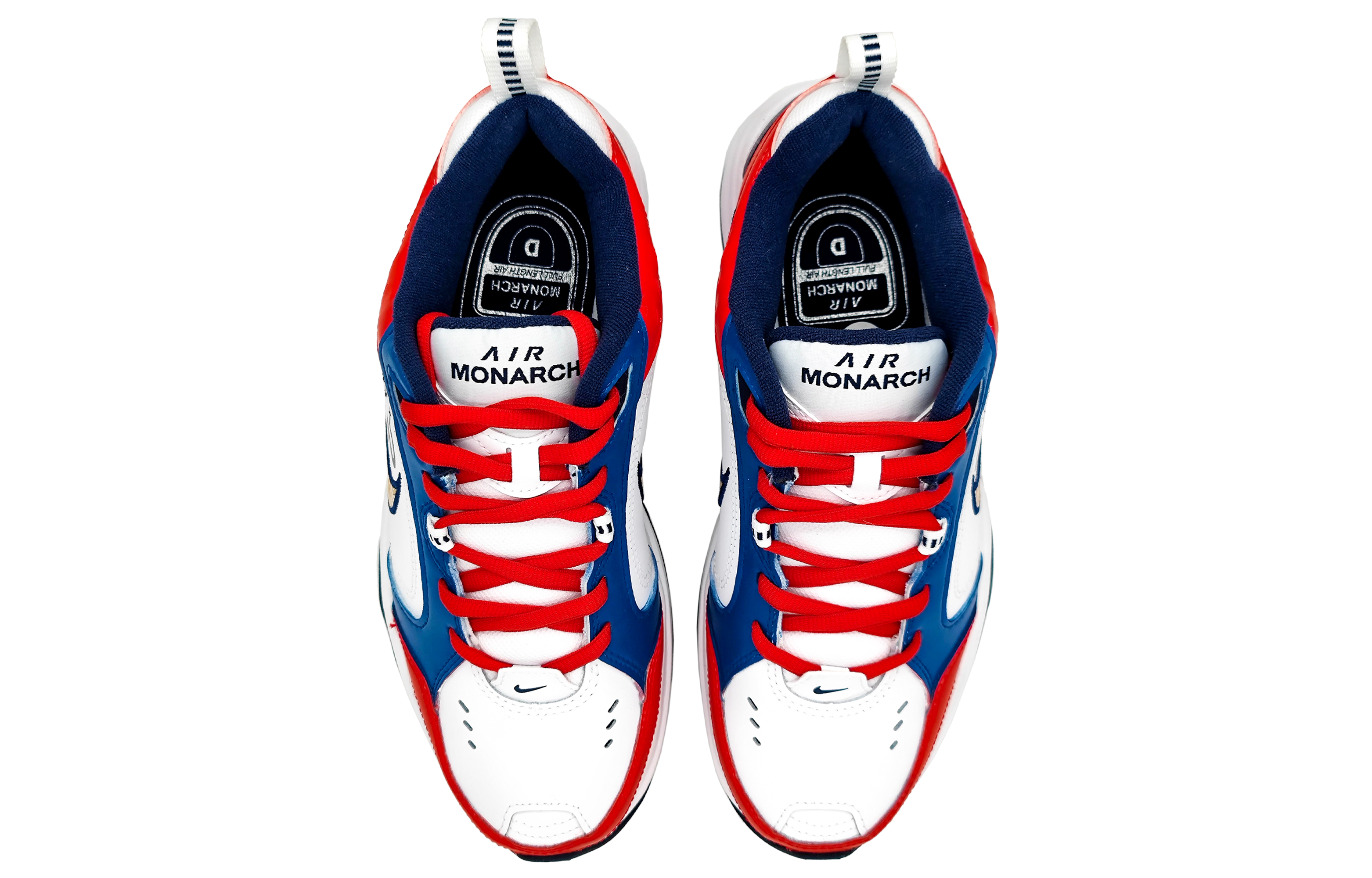 Shop [Kasut Rekaan] Nike Air Monarch IV 'Racing Red Bunny Graffiti' 415445-102(Team16-男女款大吉大利红蓝QD)