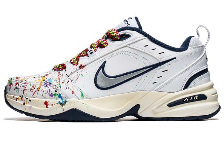 [Custom Shoes] Nike Air Monarch IV 'Retro Graffiti White-Blue'