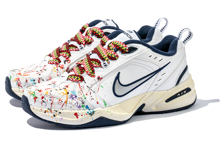 [Custom Shoes] Nike Air Monarch IV 'Retro Graffiti White-Blue' 圖 3