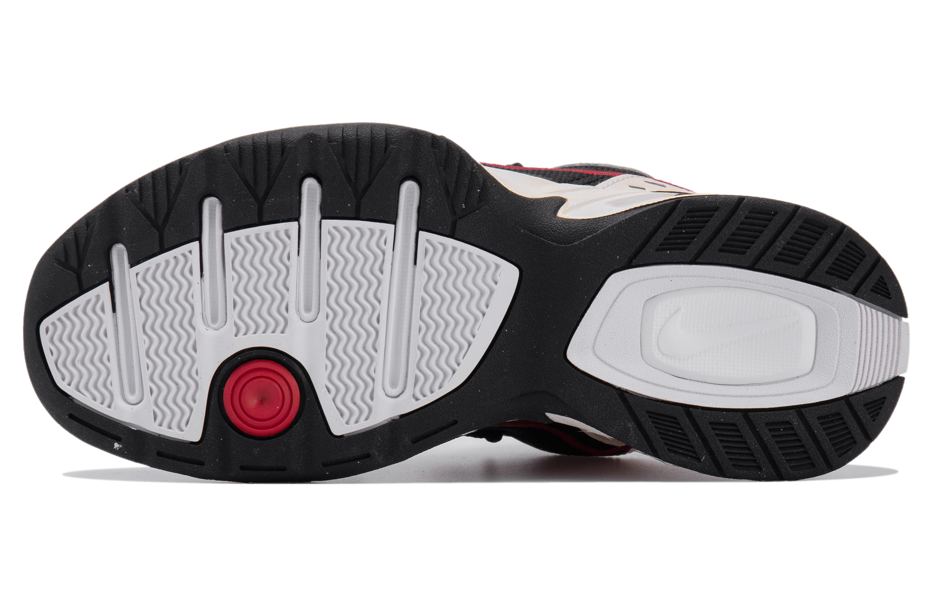 Details for 나이키 에어 모나크 4 '레트로 옐로우 레드 스우시' (커스텀) 415445-101(Team拾玖-复古黄）