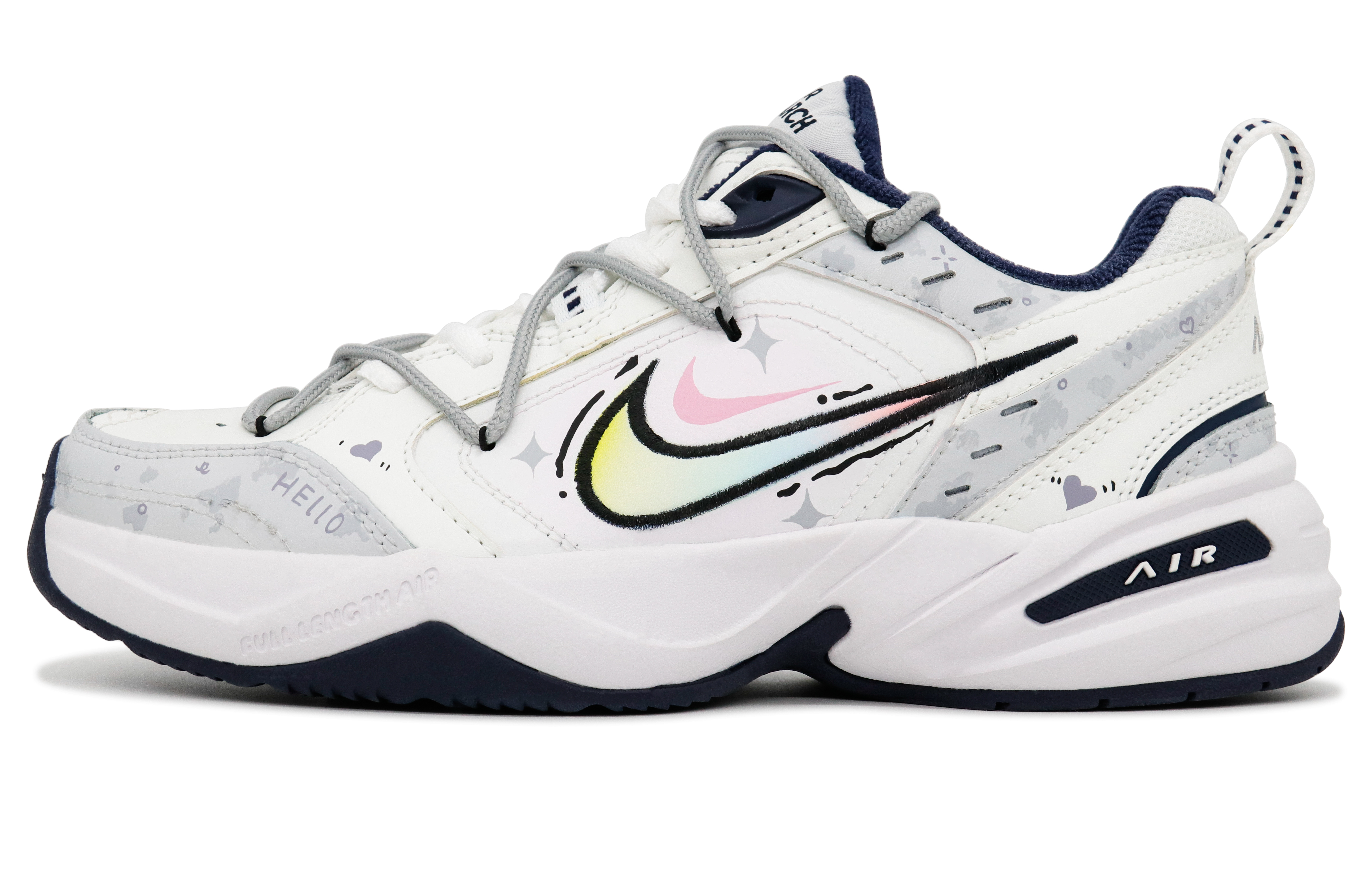 Order [Zapatillas Personalizadas] Nike Air Monarch IV 'Stardust Graffiti CNY' 415445-102(Team201-男女款星辰光彩)