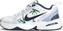 Order 【訂製球鞋】Nike Air Monarch 4 夏日椰林 春夏系列 海浪 椰子樹 塗鴉 清新 簡約 減震輕便 低筒 老爹鞋 男女同款 藍白