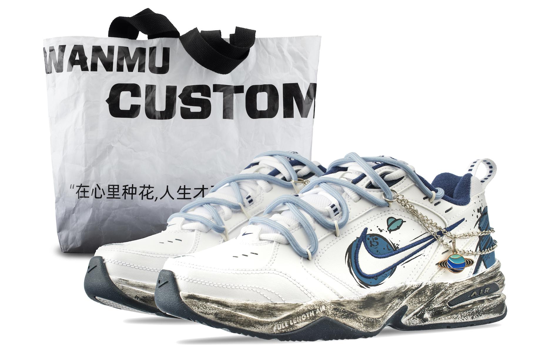 Buy [定制鞋款] 耐克 Air Monarch IV '流浪地球 白蓝配色' 415445-102（Team144-流浪地球）