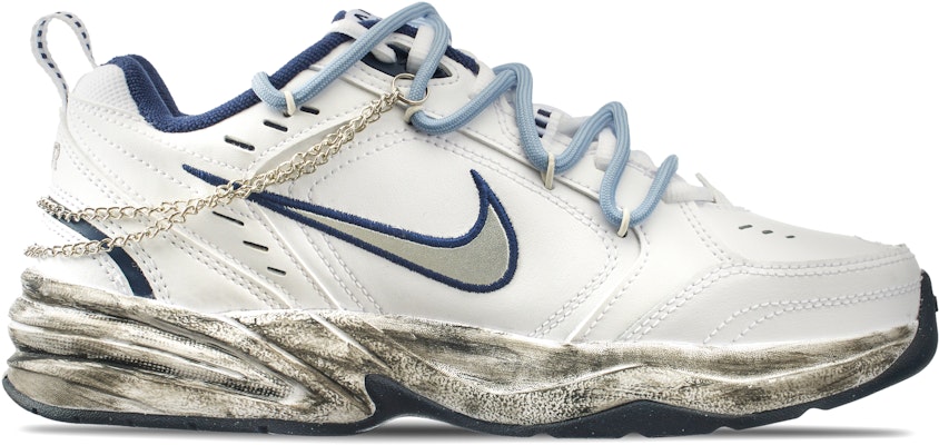 Zapatillas Personalizadas Nike Air Monarch IV 'Tierra Errante Blanco-Azul' 415445-102(Team144-流浪地球) Shop Zapatillas Personalizadas Nike Air Monarch IV 'Tierra Errante Blanco-Azul' 415445-102(Team144-流浪地球)